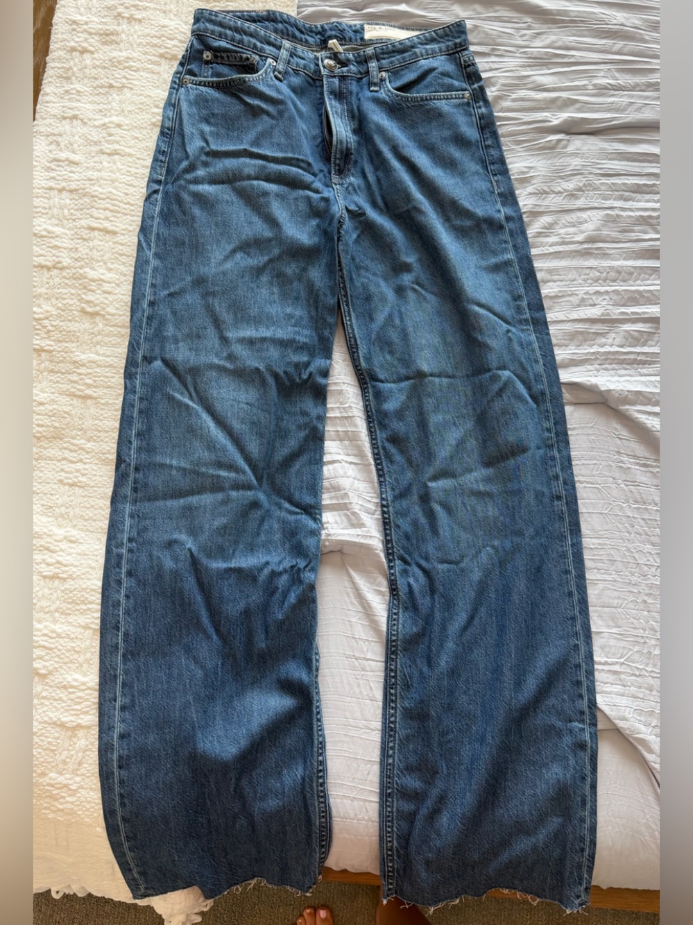 rag & bone Women’s Logan Wide-leg Jeans